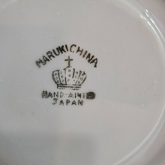 Maruki China - Vintage Teacup & Saucer Set, Hand-Painted Pink Orchids - Picture 7 of 7